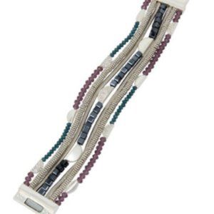 KENNETH COLE - Faceted Bead Multi-Row Bracelet